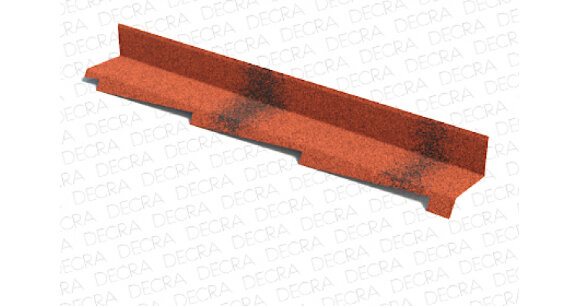 Планка примыкания правая D_Cl античный красный (2000 мм)