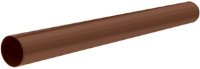 Труба водосточная ПВХ, цвет коричневый, длина 3м, диаметр 74 мм