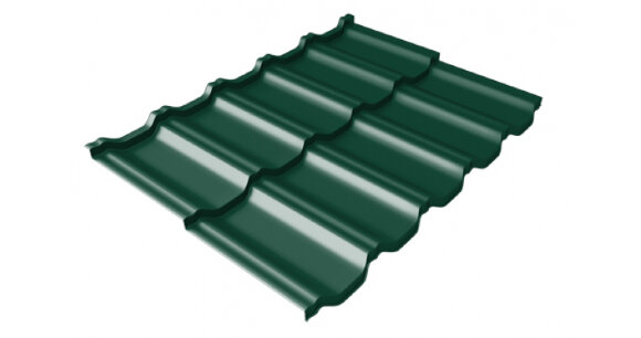 Профиль волновой Kvinta Uno GL c 3D резом 0,45 PE RAL 6005 зеленый мох