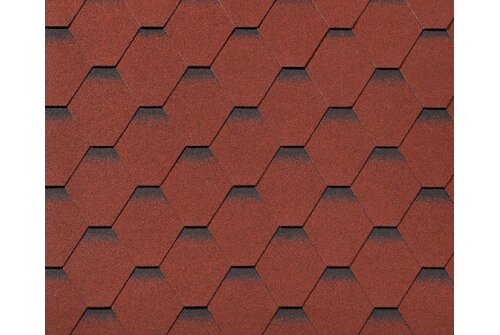 RoofShield черепица Классик Стандарт (3м2) Красный с оттенением