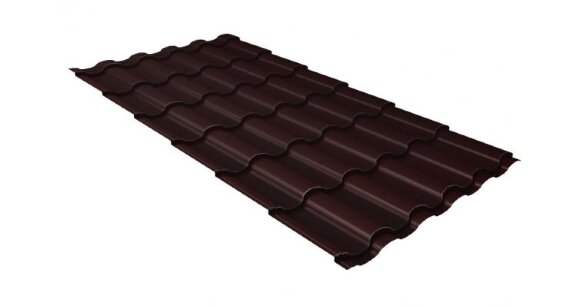 Профиль волновой Kredo  0,45 Drap RAL 8017 шоколад