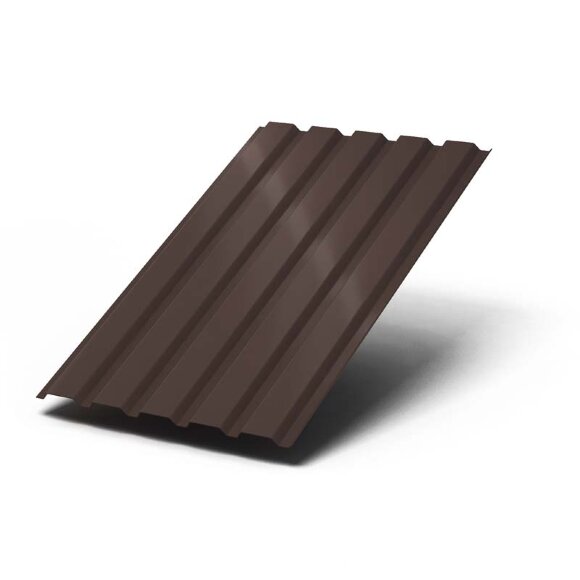 Профилированный лист 35х1035 (PURETAN-20, Коричневый Шоколад, 0.5)