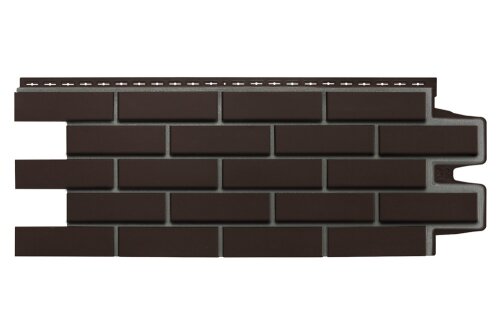 Фасадная панель Grand Line Клинкерный кирпич Премиум шоколадная (шов RAL 7006)