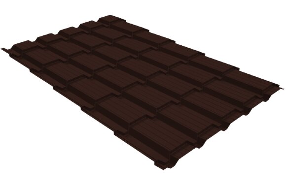 Профиль волновой квадро профи 0,45 Drap RAL 8017 шоколад