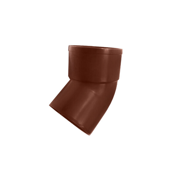 Отвод на 45° для трубы 80 мм цвет коричневый